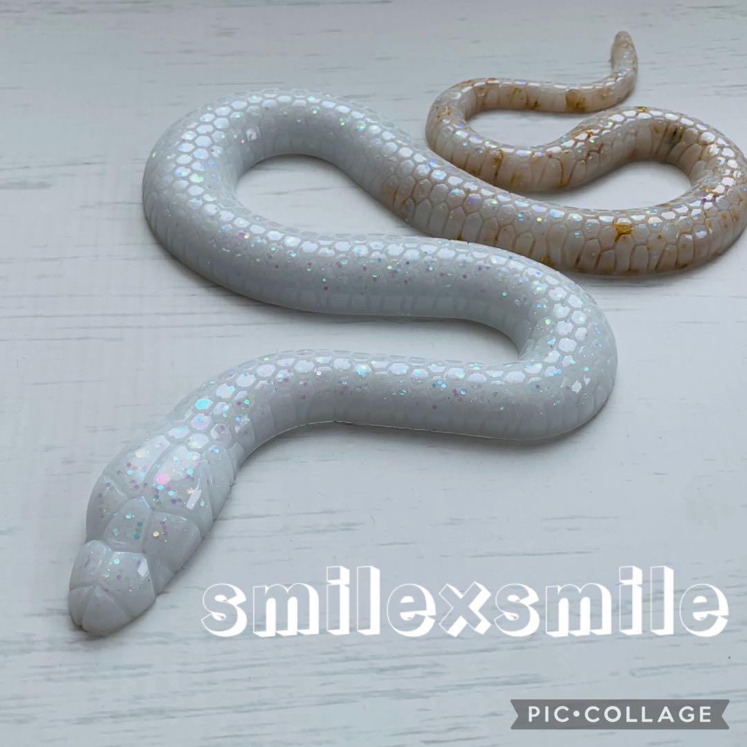 ⭐️レジン製 白蛇のオルゴナイト⭐️ - メルカリ