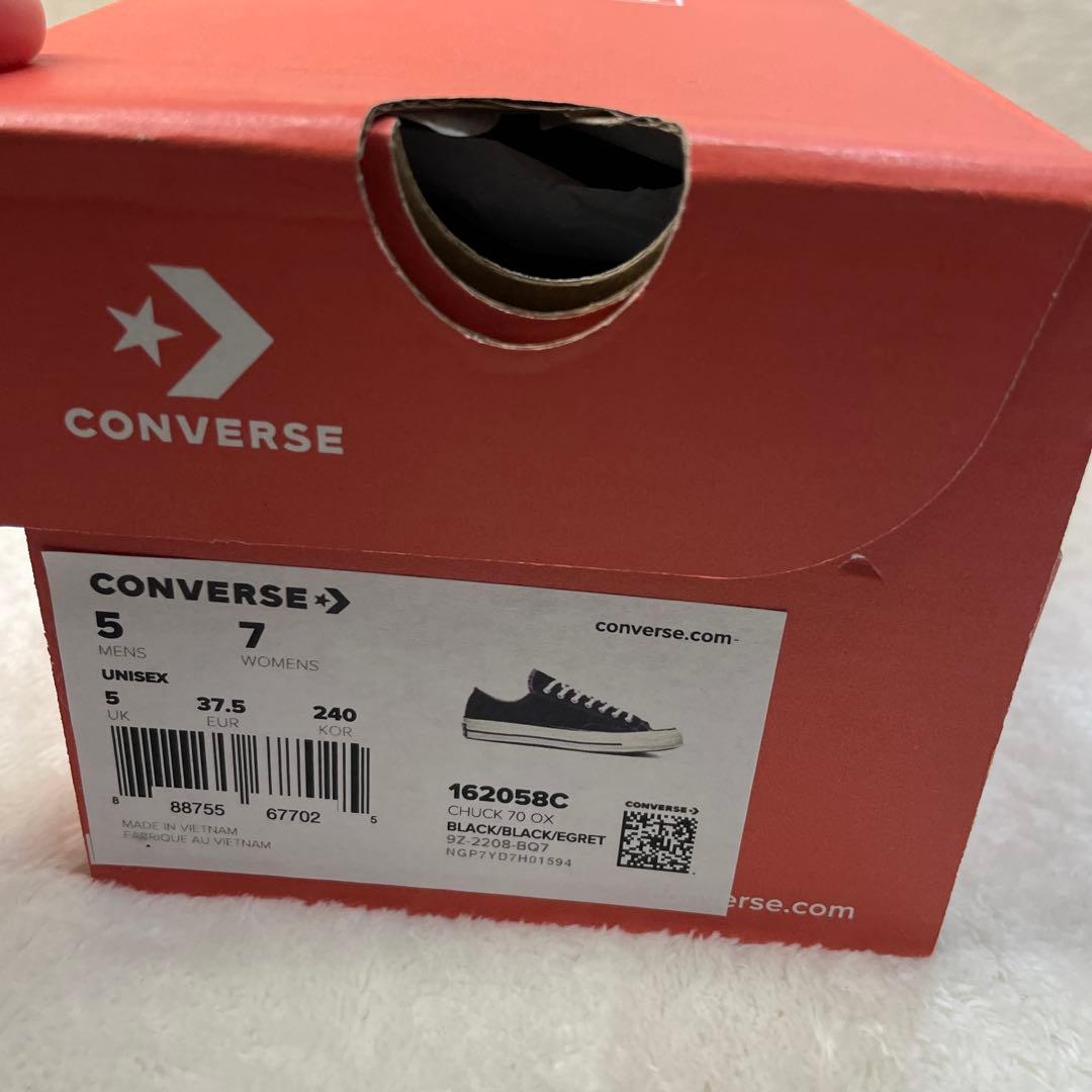 海外限定】コンバース チャックテイラー ct70 黒 ローカット 24bm