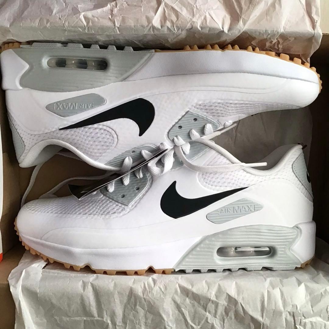 新品 28cm ナイキ エアマックス 90 G ゴルフシューズ 白 黒タグ - メルカリ