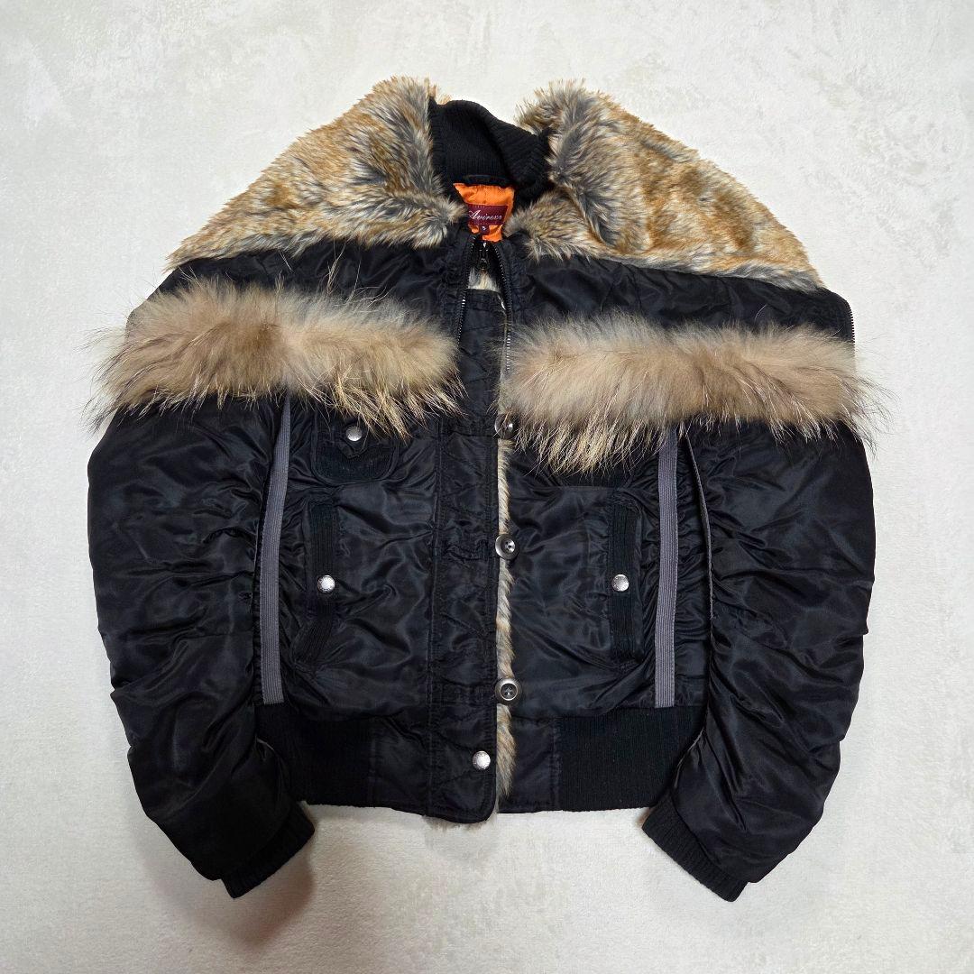 AVIREX N-2Bジャケット ミリタリージャケット y2k ラクーンファー