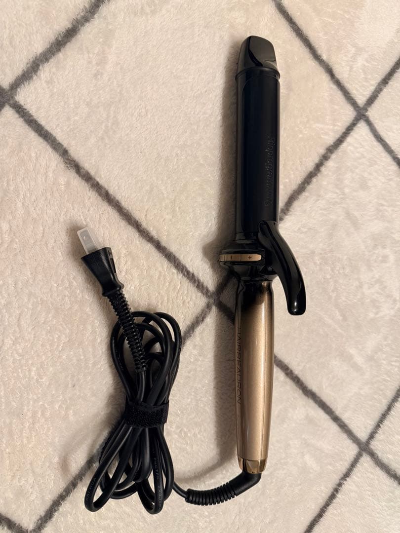 ヘアビューロン HAIRBEAURON 34mm 4Dplusカールヘアアイロン 楽天市場】ヘアビューロン 4D Plus [カール] L-type（34.0mm