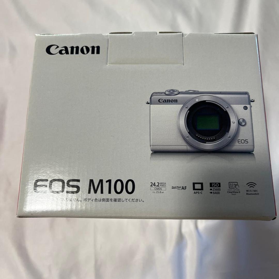 新品未使用EOS M100 ボディ （グレー） EOS M100 ミラーレス一眼カメラ グレー [ボディ単体] CANON｜キヤノン