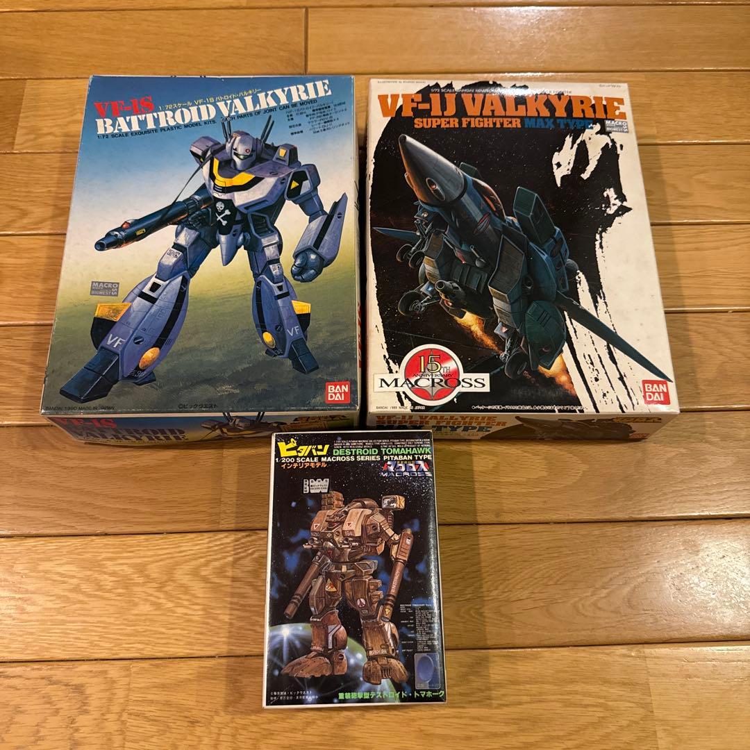 未組立】超時空要塞マクロス プラモデル 3点セット - ロボット新 デザイン