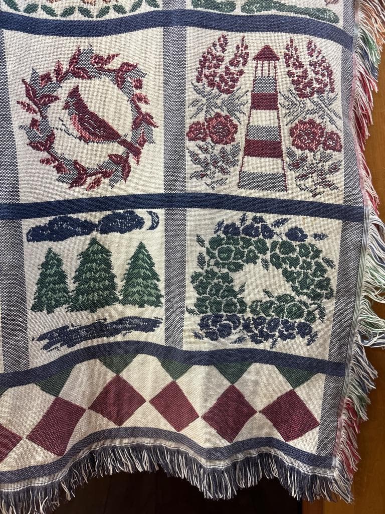 L.L.Bean ビンテージ ラグ タペストリー ブランケット エルエルビーン