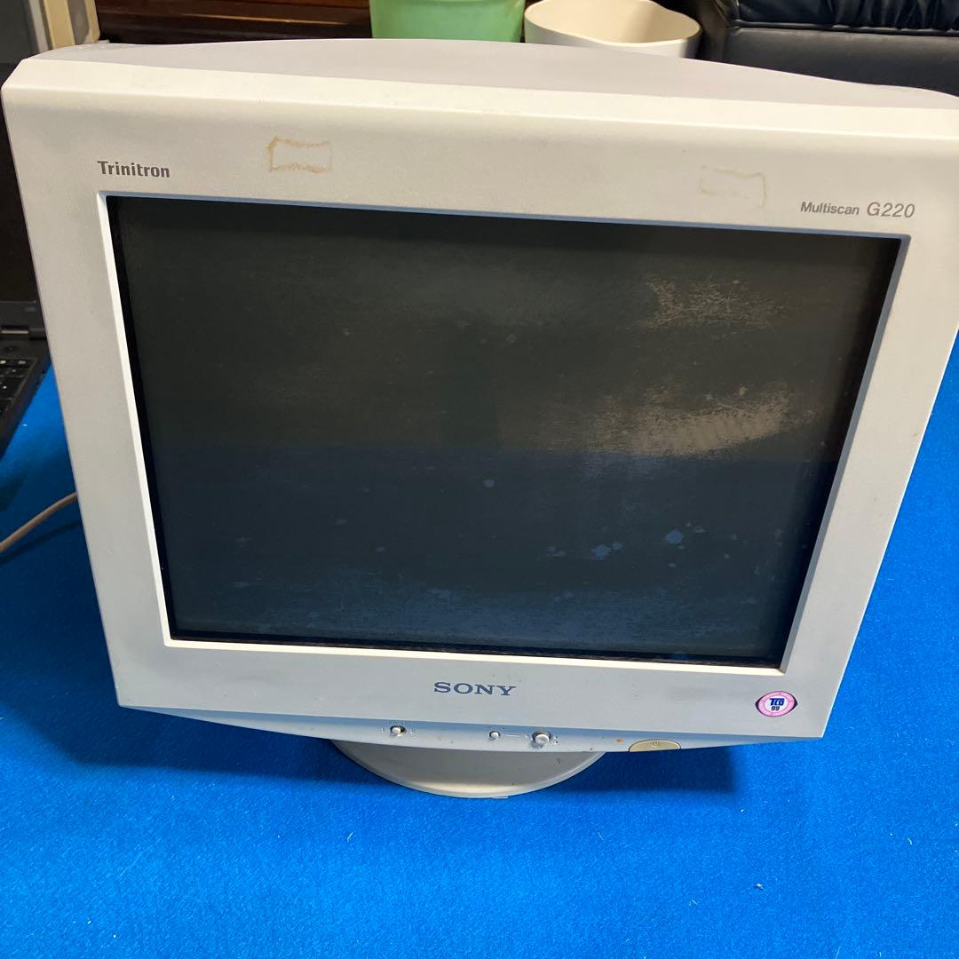 SONY ブラウン管　動作確認済　CPD-G220 17型　レトロ モニター SONY ブラウン管 動作確認済 CPD-G220 17型 レトロ モニター - メルカリ