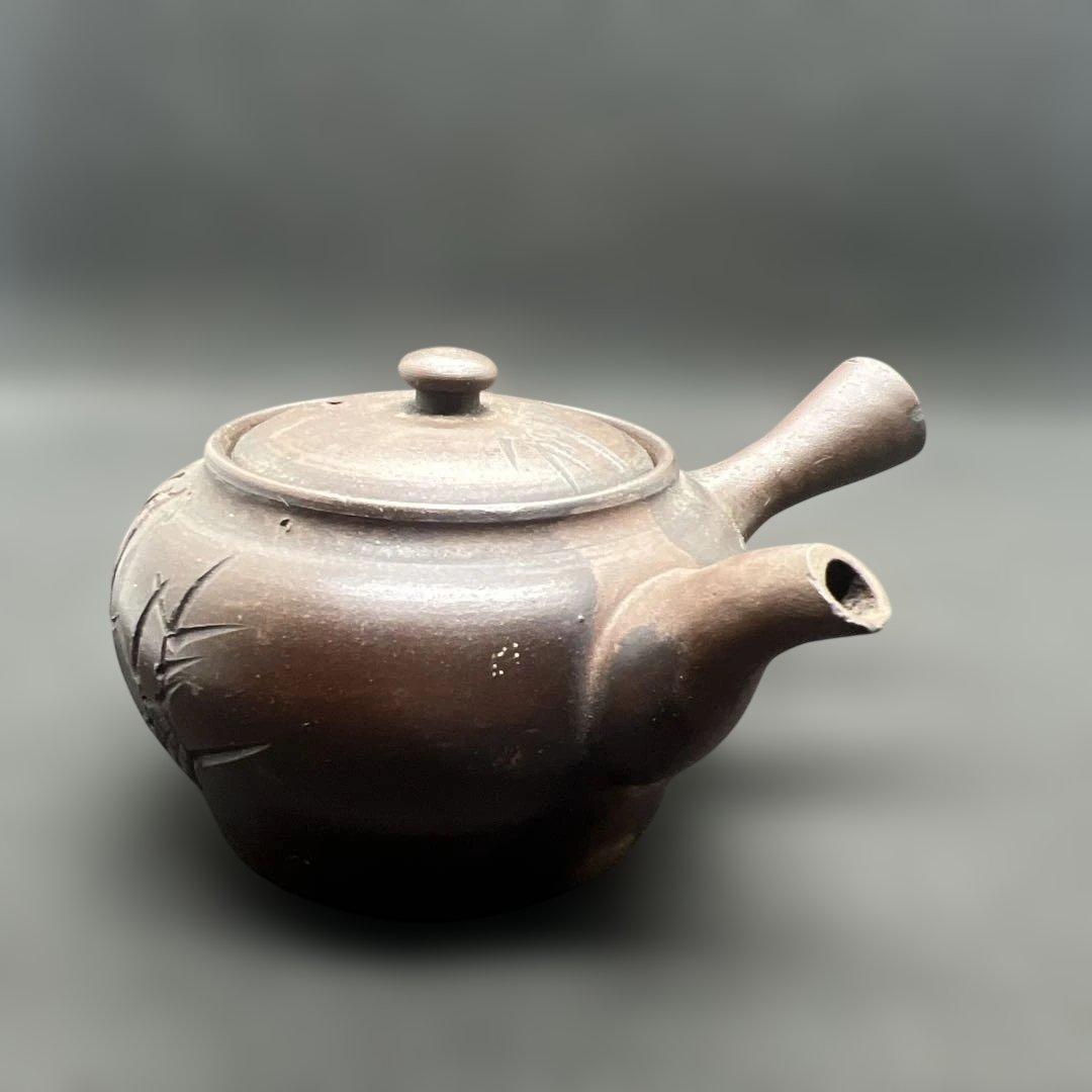 常滑焼 竹画詩文急須 骨董 時代品 - メルカリ