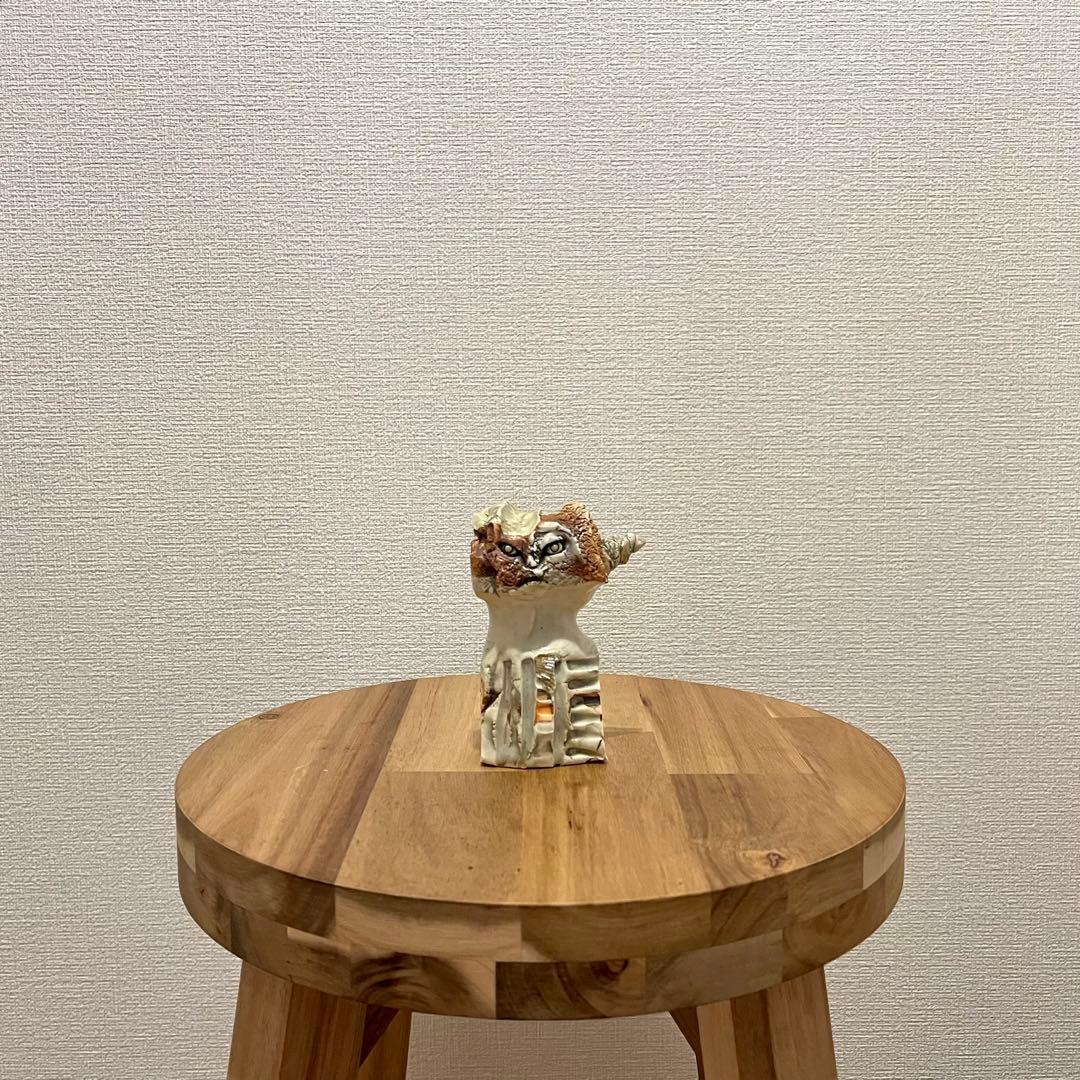 岡山富男　作家の手作り陶器 岡山富男 作家の手作り陶器 猫の置物 セット - メルカリ