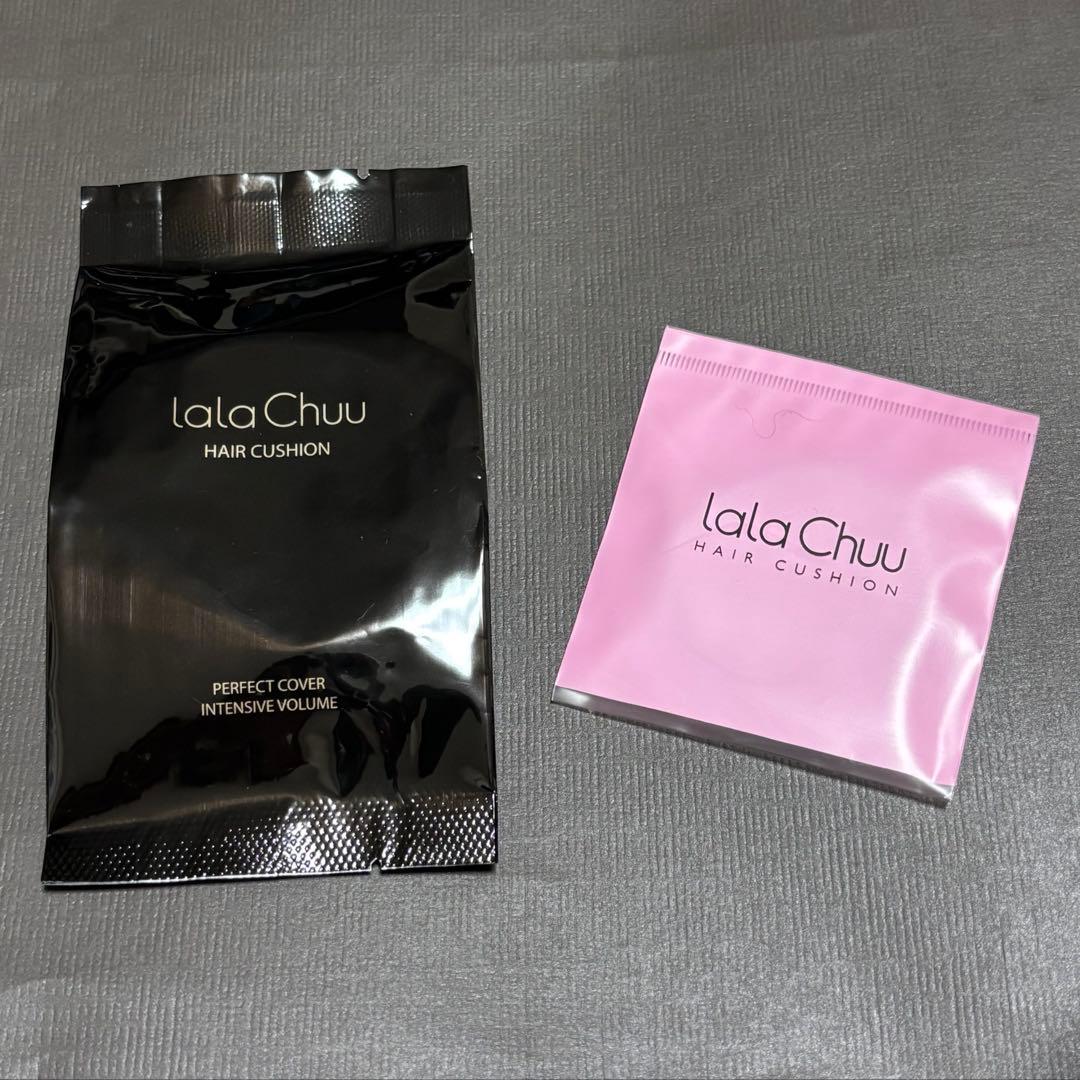 ララチュー ヘアファンデーション プレミアムEX レフィル9gとパフ