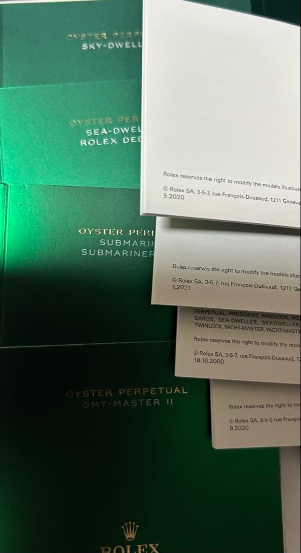 ロレックス純正デイトナ・デイトジャストMサイズ BOX 2箱 付属品 計32