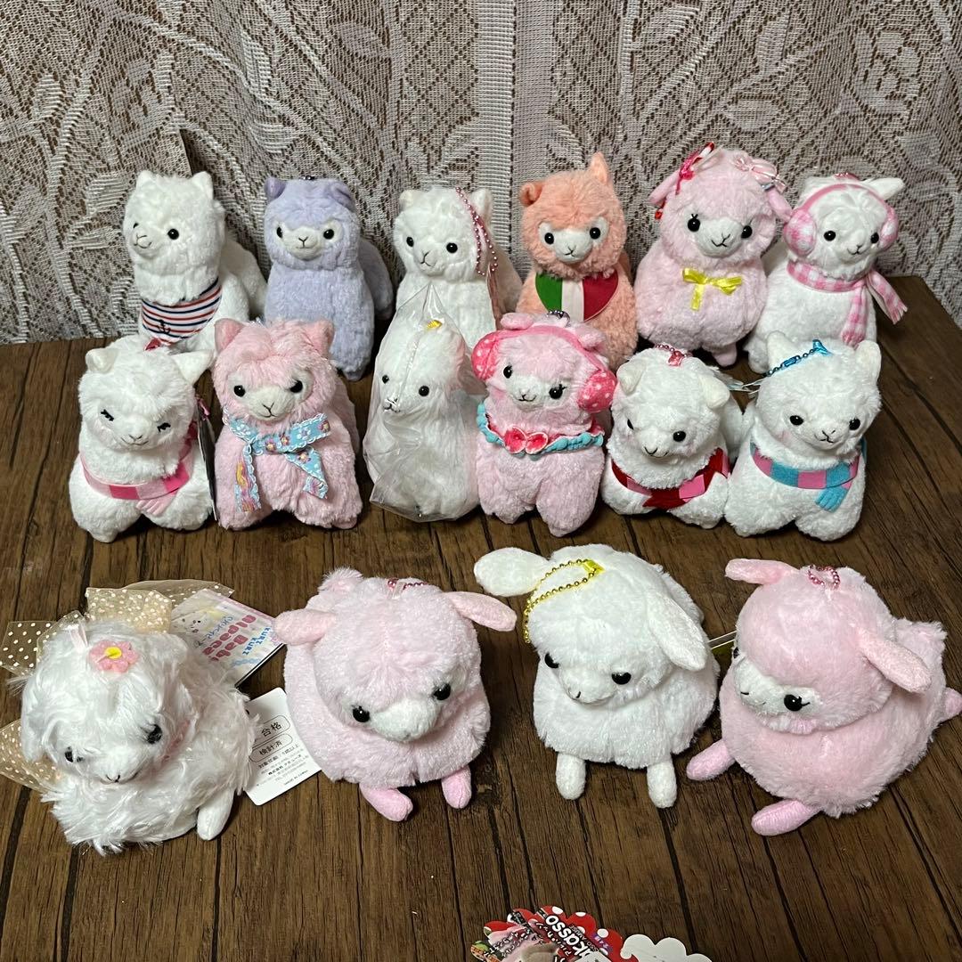 アルパカッソ＆ベイビーアルパカッソ　ぬいぐるみ＆ポーチ＆小物れ　大量セット