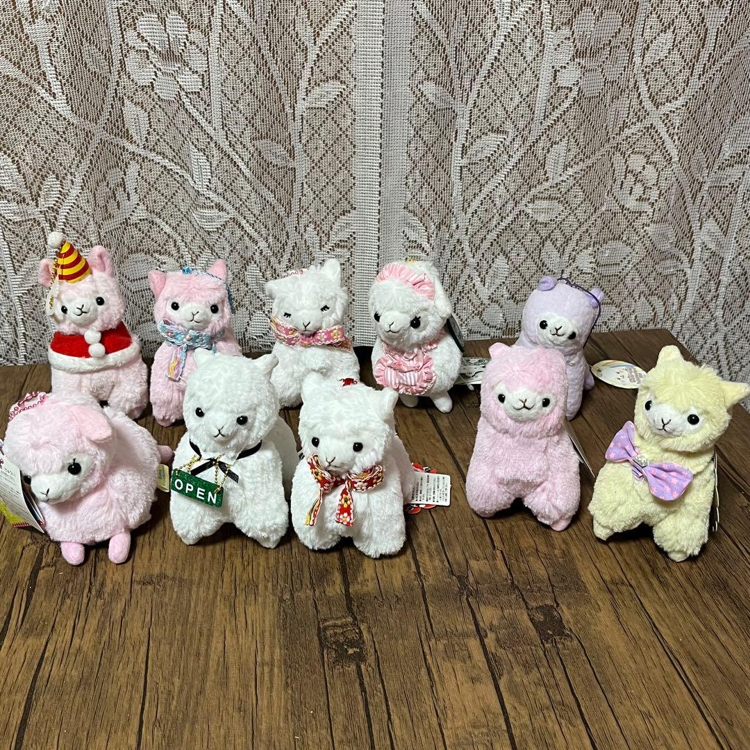 アルパカッソ＆ベイビーアルパカッソ　ぬいぐるみ＆ポーチ＆小物れ　大量セット