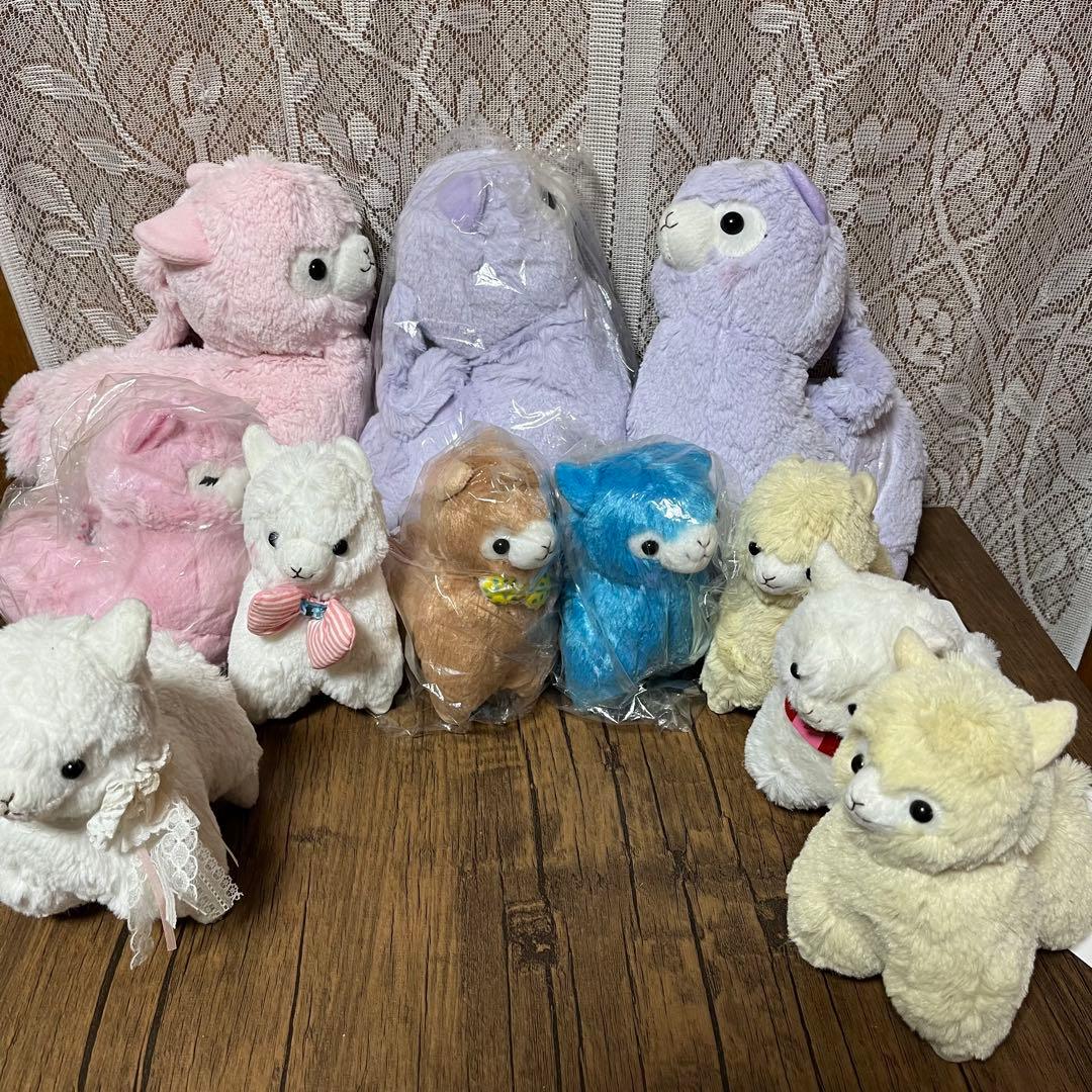 アルパカッソ＆ベイビーアルパカッソ　ぬいぐるみ＆ポーチ＆小物れ　大量セット