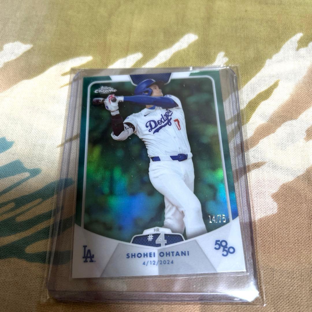 大谷翔平選手　75枚限定 カード 1億6000万円！ 大谷カードの最高額を50/50「Dynasty」が記録！ TOPPS社