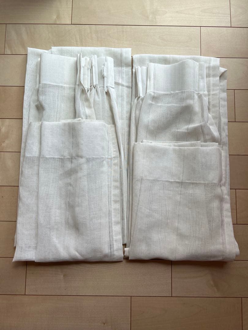 unico ウニコ カーテン ECLE(エクル) レースカーテン付き - メルカリ