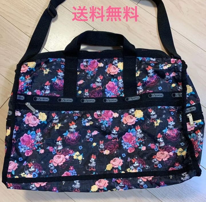 レスポートサック ボストンバッグ ハワイ限定 ミニー柄 レア 花柄