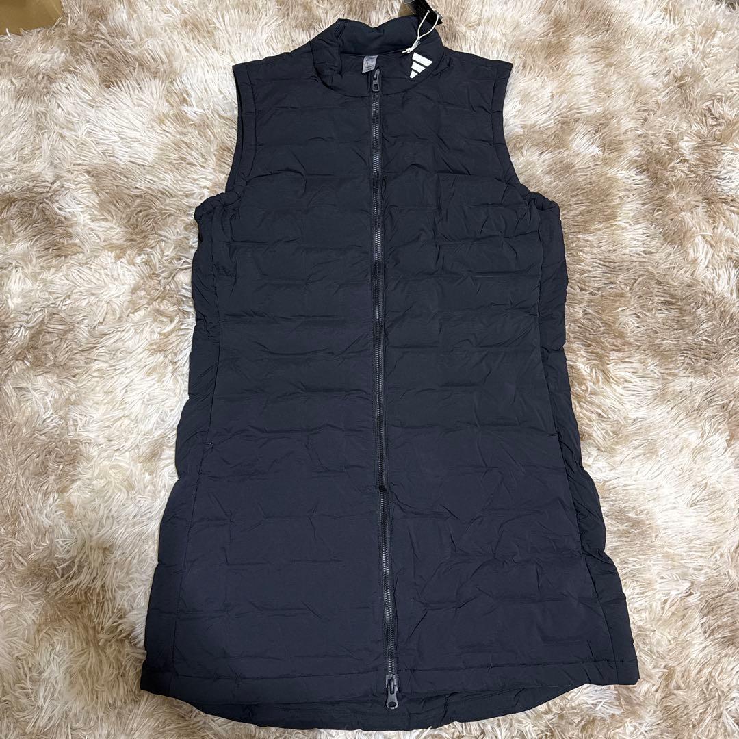 新品タグ付きAdidas黒のノースリーブダウンキルティングベスト 新品 アディダス エッセンシャルズ ダウンベスト ブラック M - メルカリ