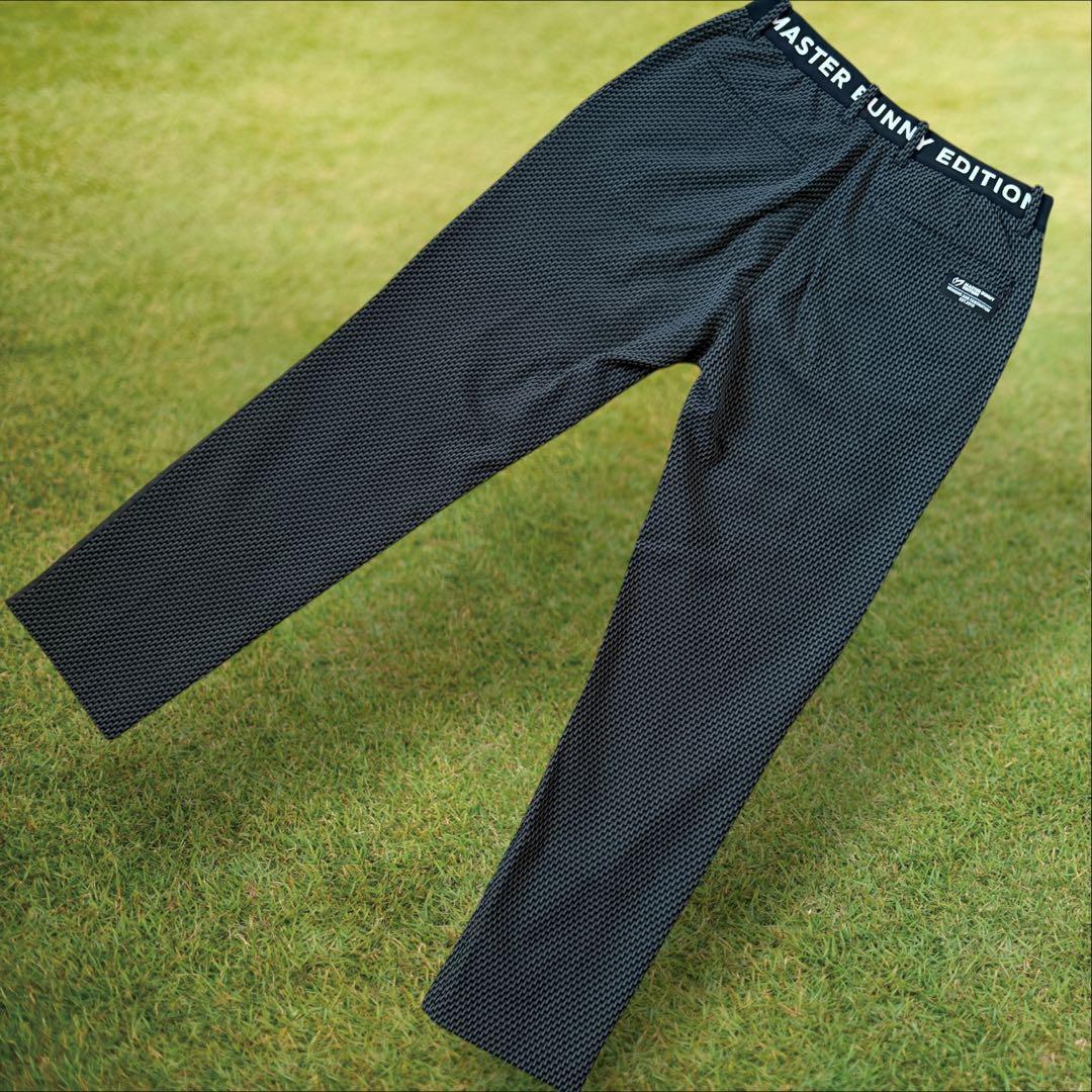 人気デザイン マスターバニー パンツ S〜M相当 総柄 黒 グレー 3