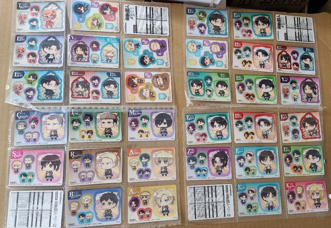 進撃の巨人　メタルカード&シール★バラ売り不可✕