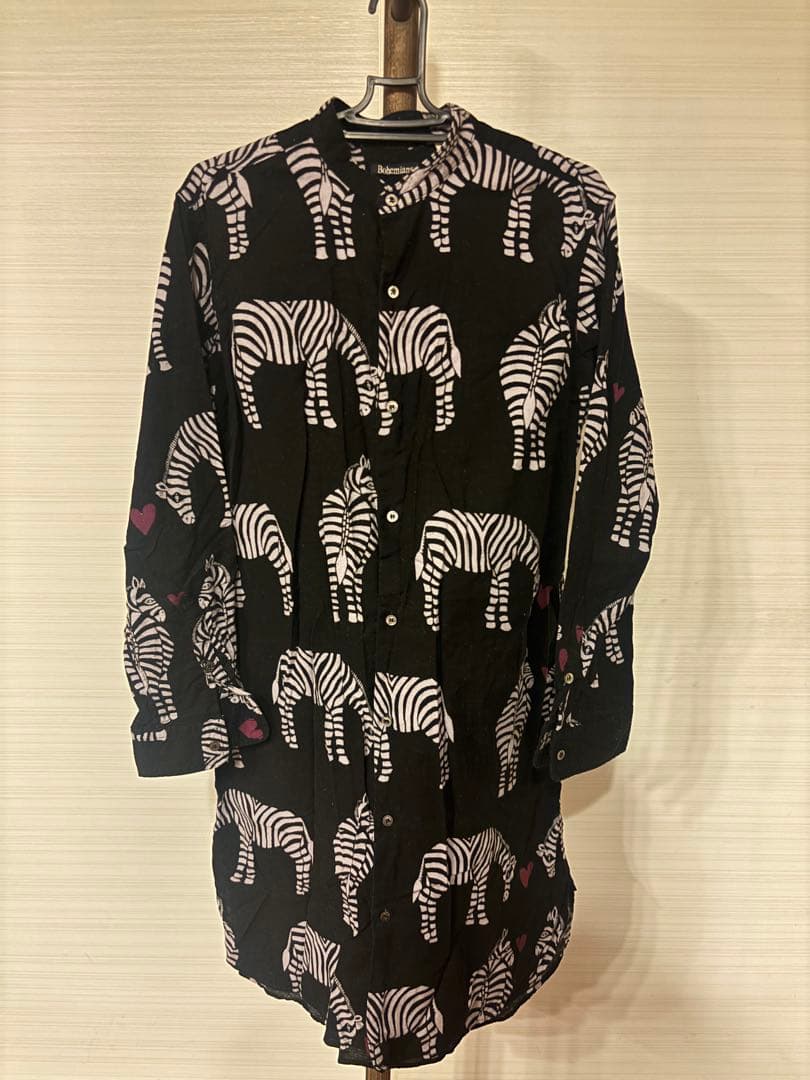 ゼブラ柄 長袖シャツ　ボヘミアンズ 楽天市場】ボヘミアンズ/BOHEMIANS スモールラブゼブラレギュラー