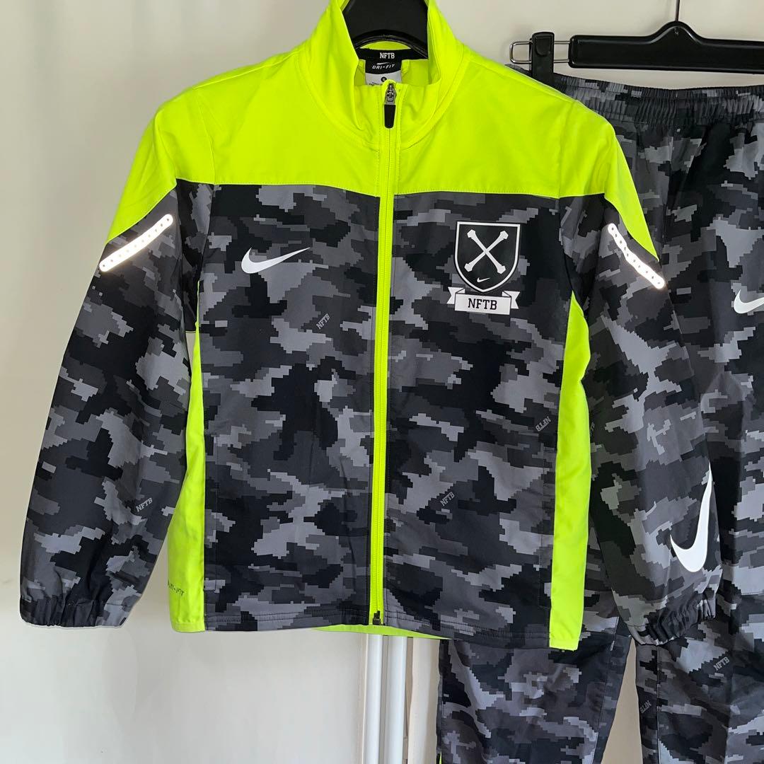 NIKENFTB カモフラ厚手ピステセットアップ上下セット