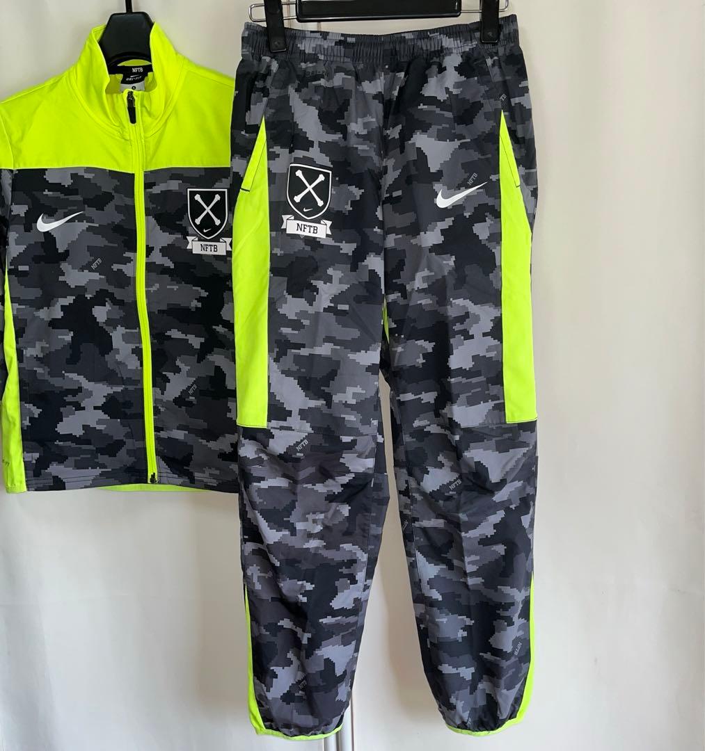 NIKENFTB カモフラ厚手ピステセットアップ上下セット