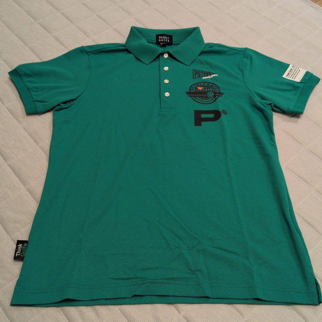 PEARLY GATES グリーンポロシャツ - メルカリ