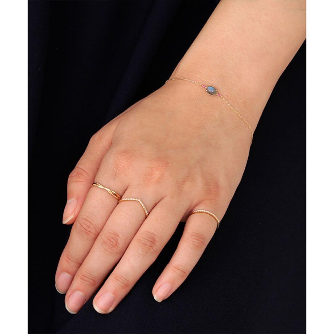 agete アガット 2連風 K10リング 13号 販売証明書＆箱付き - メルカリ