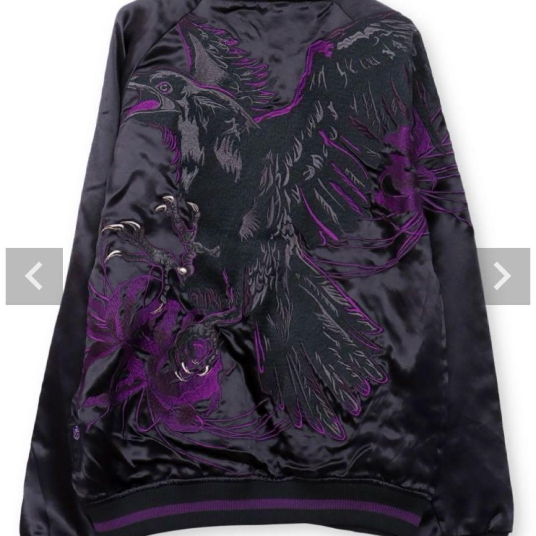 麗*楓様 【絡繰魂・漆】 “八咫烏と彼岸花”総刺繍リバーシブル