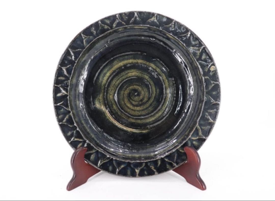 武内晴二郎 作 幅29.5cm 飾皿 中皿 鉢 飾り鉢 民芸 民藝 - メルカリ