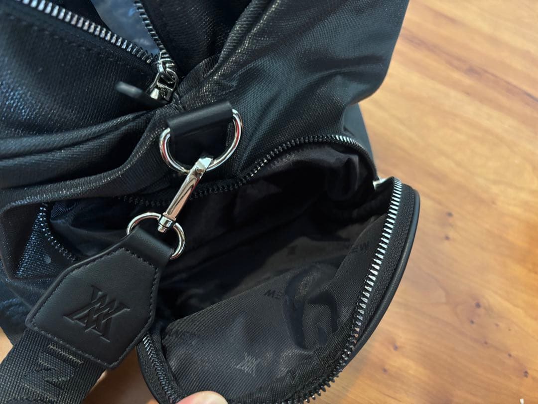 美品】ANEW アニュー ゴルフバッグ 黒 ボストンバッグ 不織布つきの