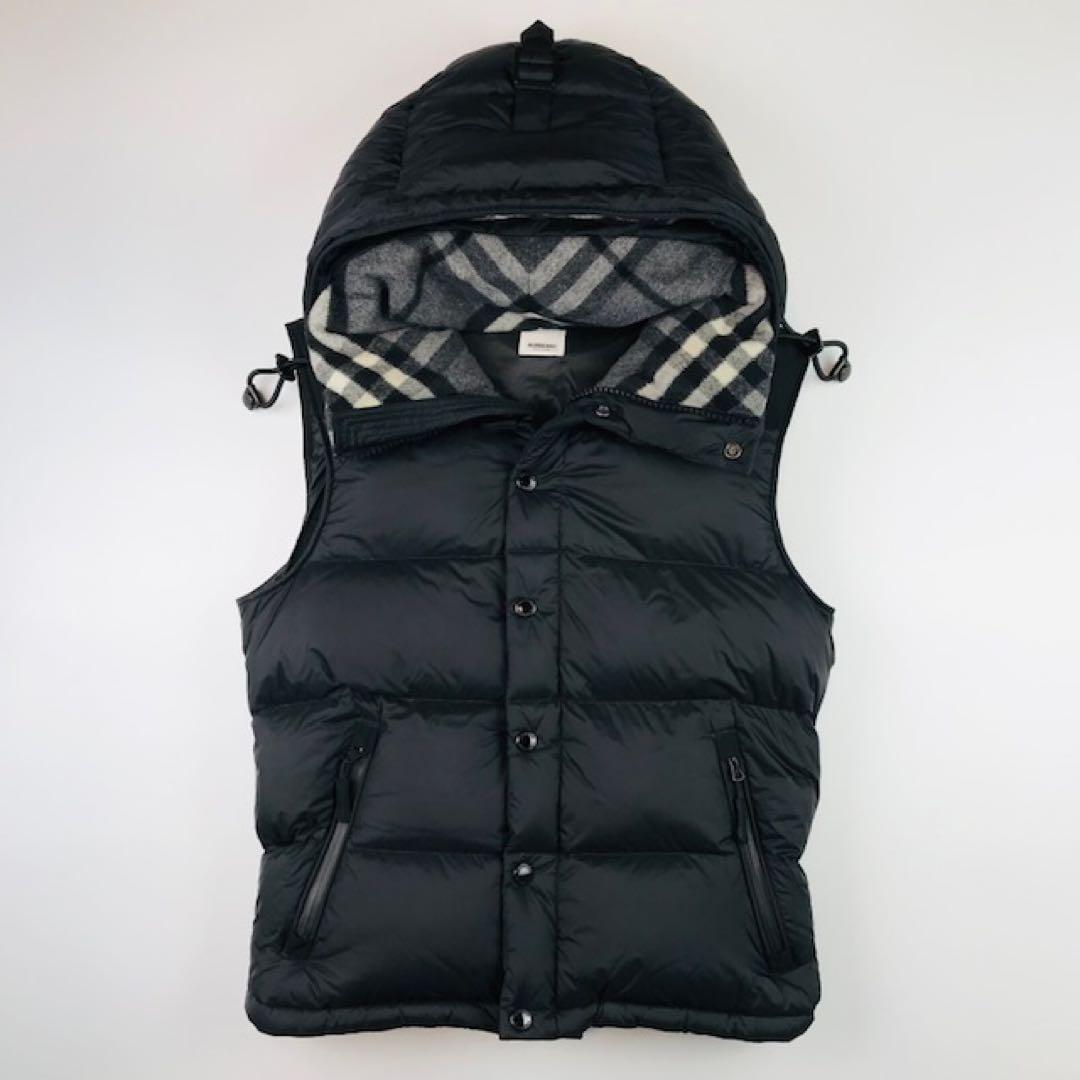 美品☆バーバリー・ワッペン付 ビートチェック2WAYダウンジャケット(M