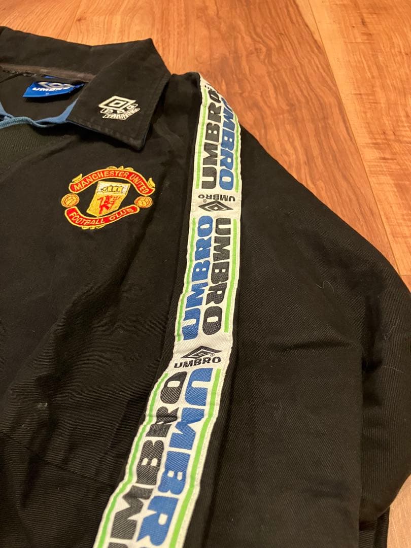 マンチェスターユナイテッド ビンテージドリルトップ SHARPロゴ 黒