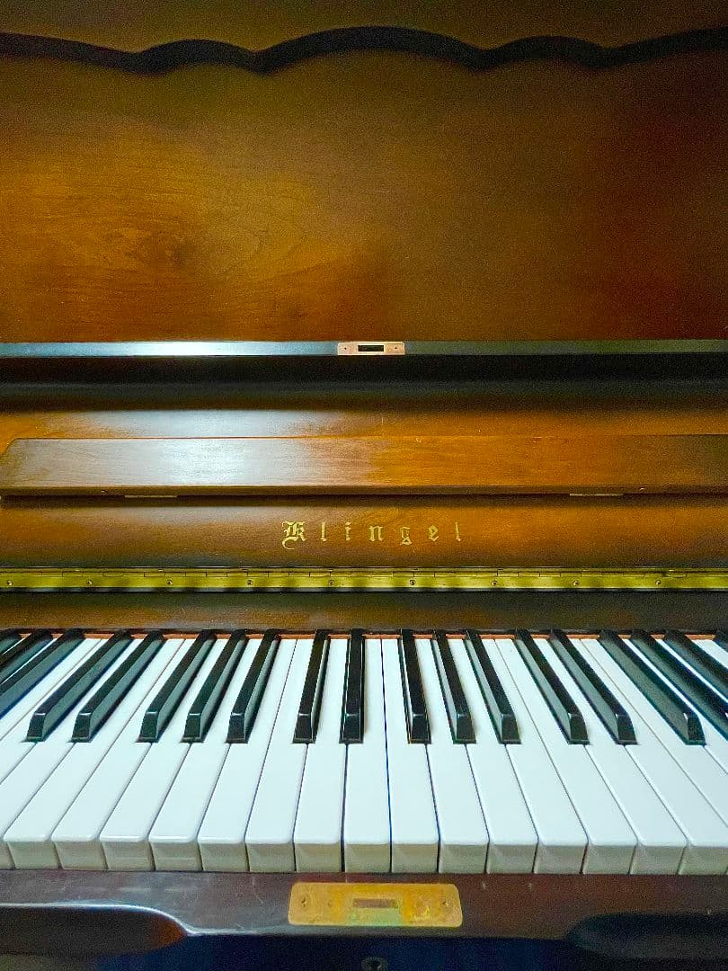 希少】Klingel ピアノ 黒檀 鍵盤