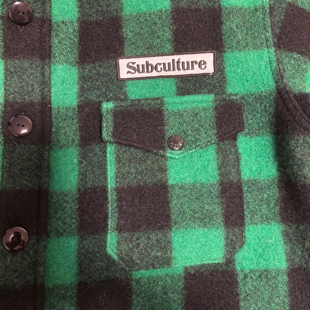 Subculture バッファローチェックジャケット緑黒2 新品 キムタク