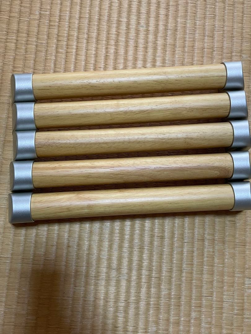 L型手すり 壁手摺り セット ビス付き 天然木製 美品