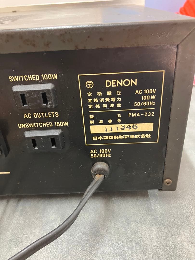 DENON/デノン】プリメインアンプ PMA-232 - メルカリ
