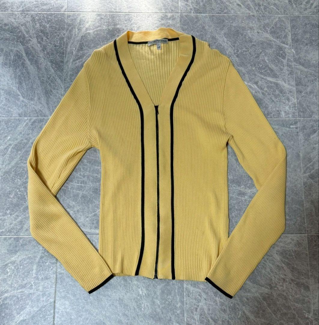 EMPORIO ARMANI エンポリオ アルマーニ コットンカーディガン 50