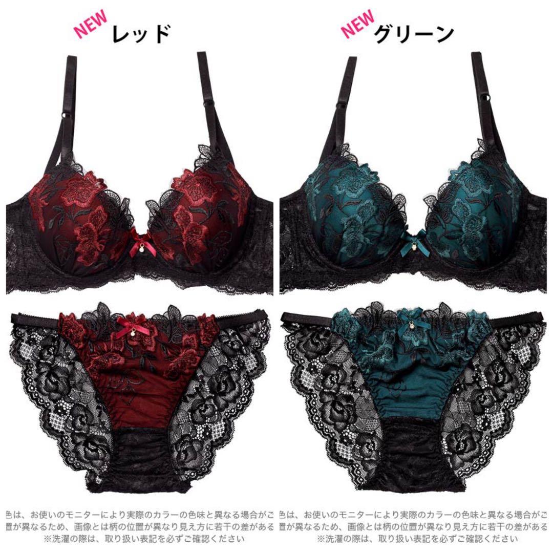 新色入荷❤️大人気❤️ダスティーエンブロイダリー❤️上下セット❤️全4色❤️バックレース❤️