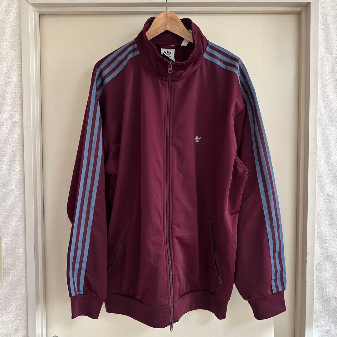 adidas トラックジャケット ベッケンバウアー マルーン（2XL） - メルカリ
