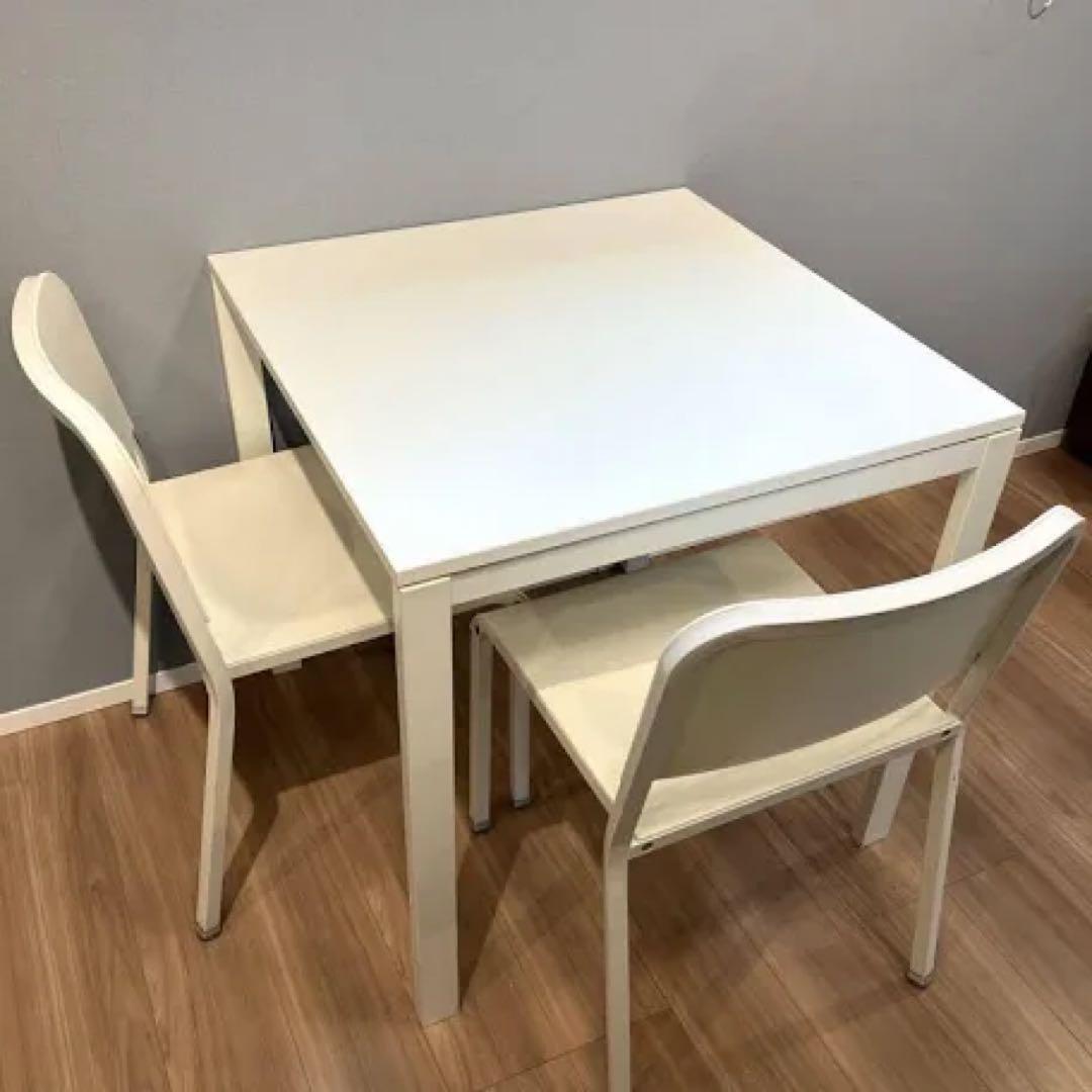 IKEA イケア MELLTORP メルトルプ テーブル 椅子2脚セット - メルカリ
