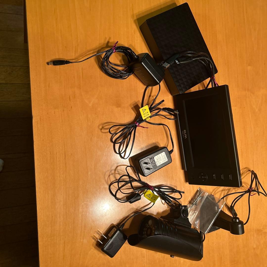 ELPA CMS-m71 ワイヤレス防犯カメラモニターセット　ハードディスク付き 51zmIduJN-L._AC_UL210_SR210,