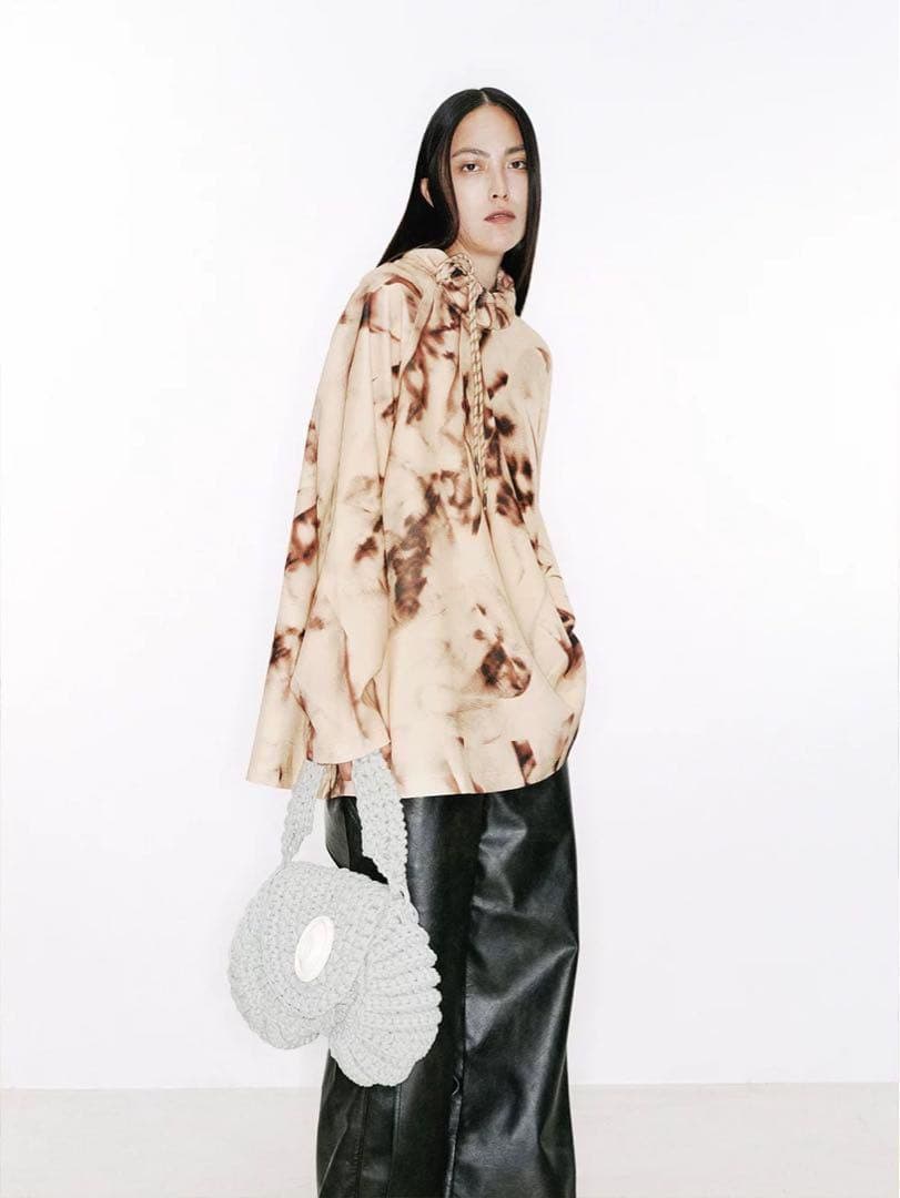 NUTEMPEROR ドローストリング錆びグラフィックロングスリーブ