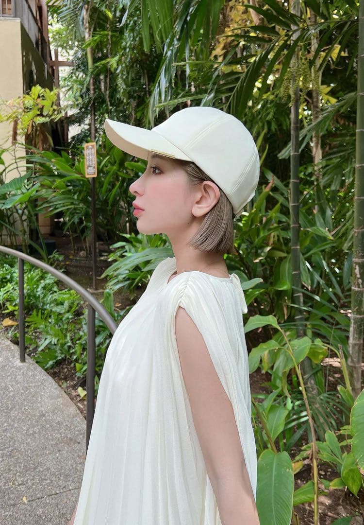 FF0921-しいちゃんキャップアイボリー白遮光キャップ