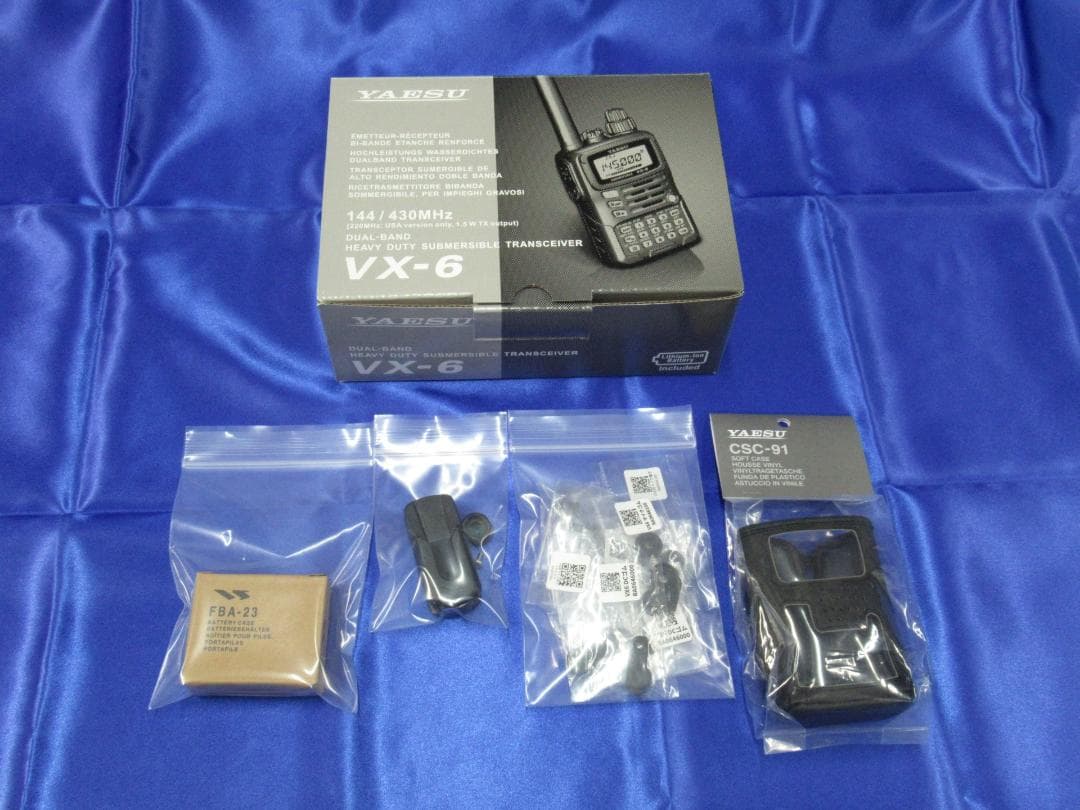 YAESU VX-6 144/430MHz 生産終了 新品同様（オプション付） - メルカリ