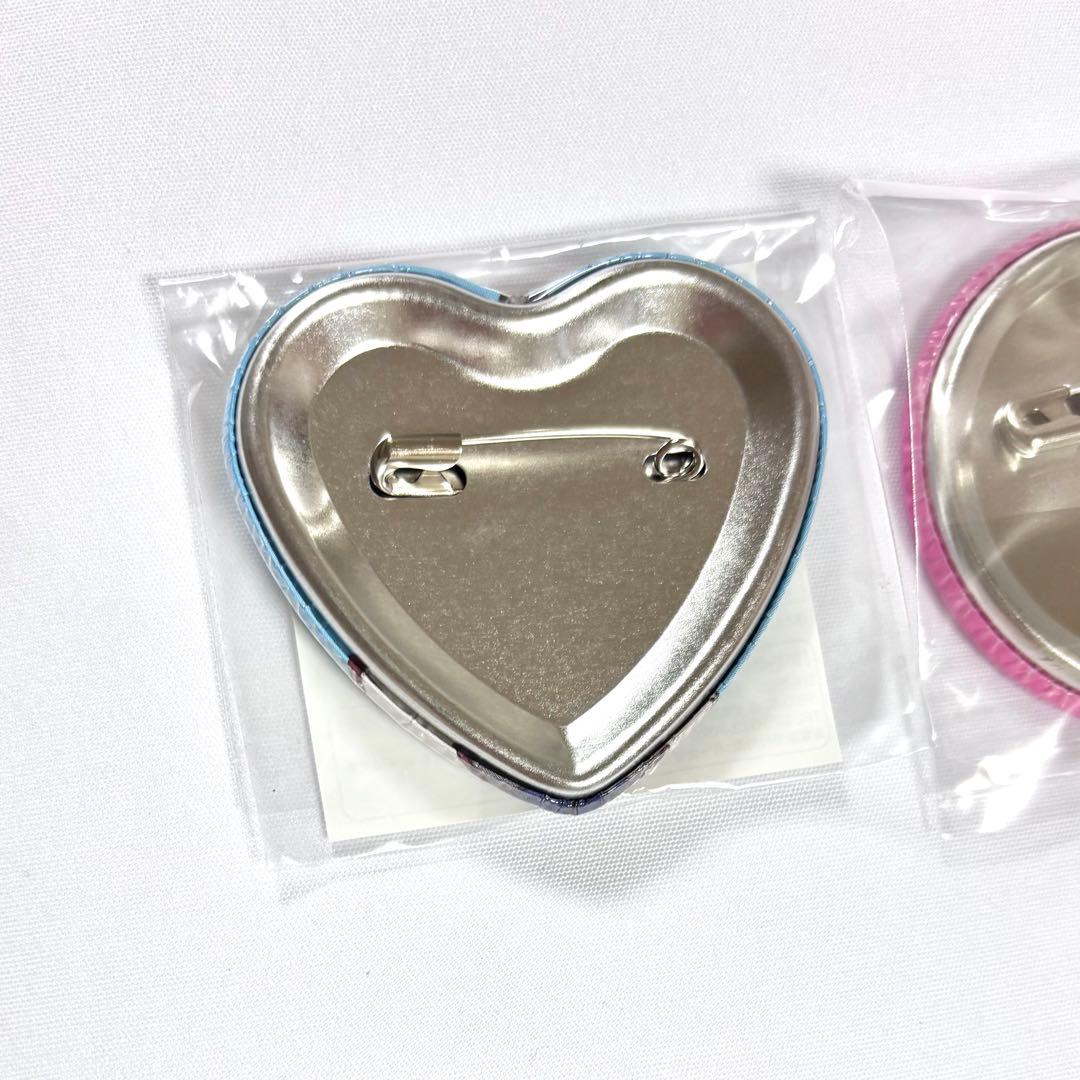 銀魂 性転換篇 J-WORLD 恋の銀魂神社 ハート 缶バッジ 柳生九兵衛 2種