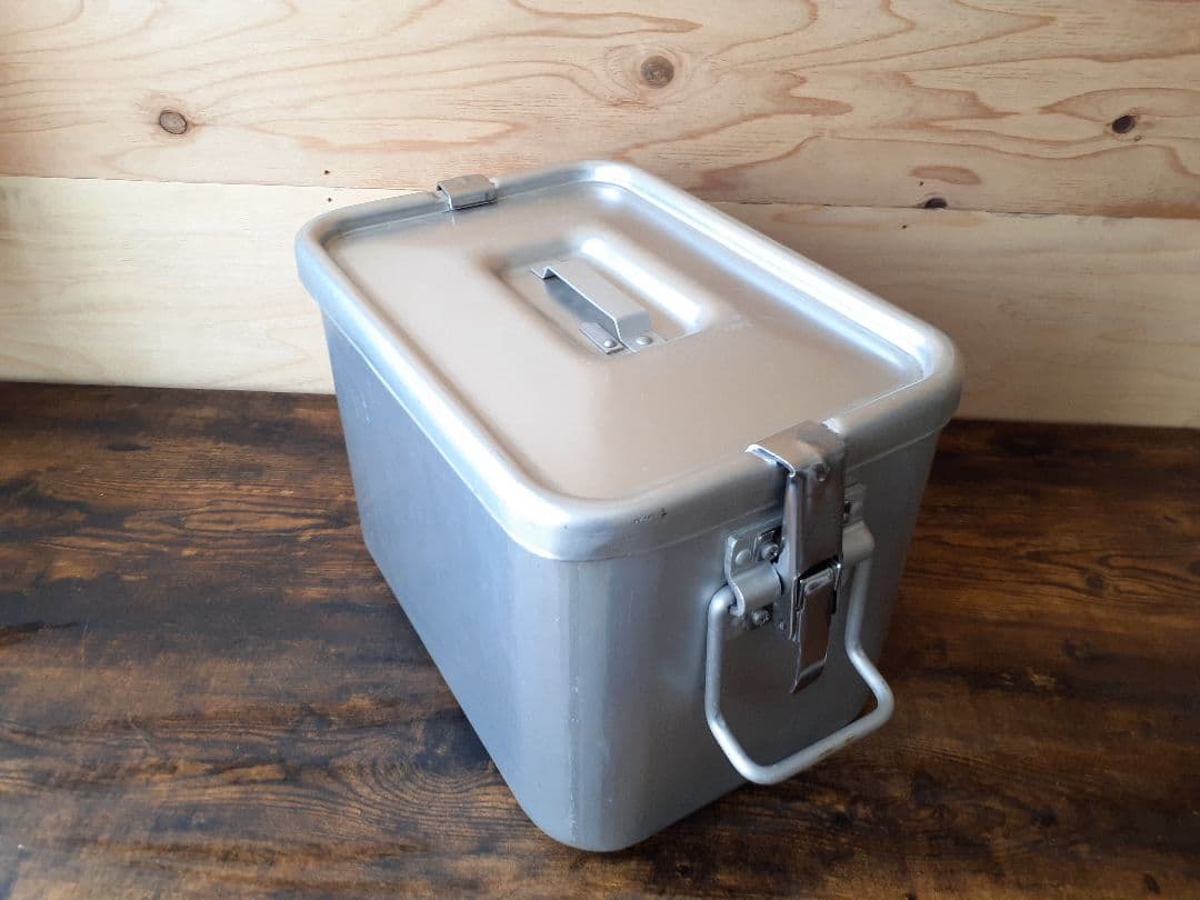 ビンテージ アルミコンテナ バッカン キャンプ アウトドア 昭和レトロ
