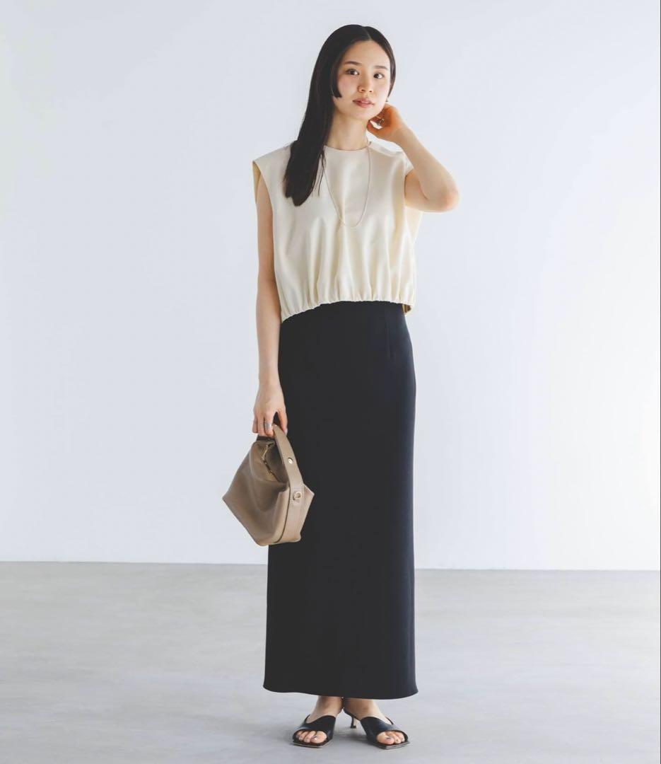 NOBLE コンフォートジャージーライクタイトスカート36 - メルカリ