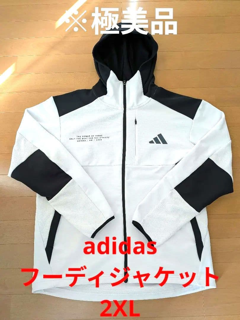 adidas フード付きジャケット 2XL ※3連休最終日価格 - メルカリ