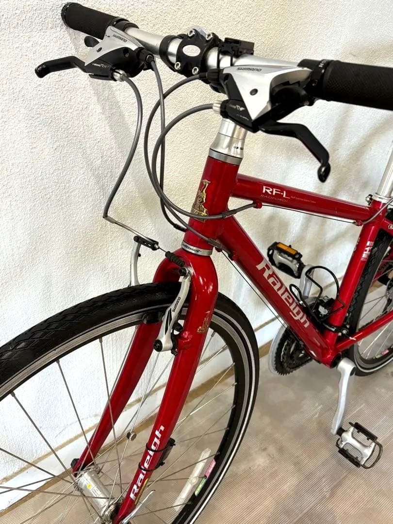 ⭕️英国名車RALEIGH（ラレー）｜大人の赤が映える｜街乗りに映える