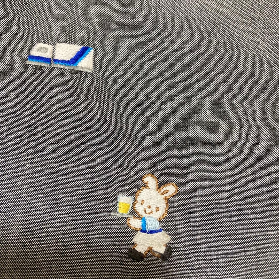 未使用に近い♡ ファミリア ANA レッスンバッグ 刺繍 くま 飛行機